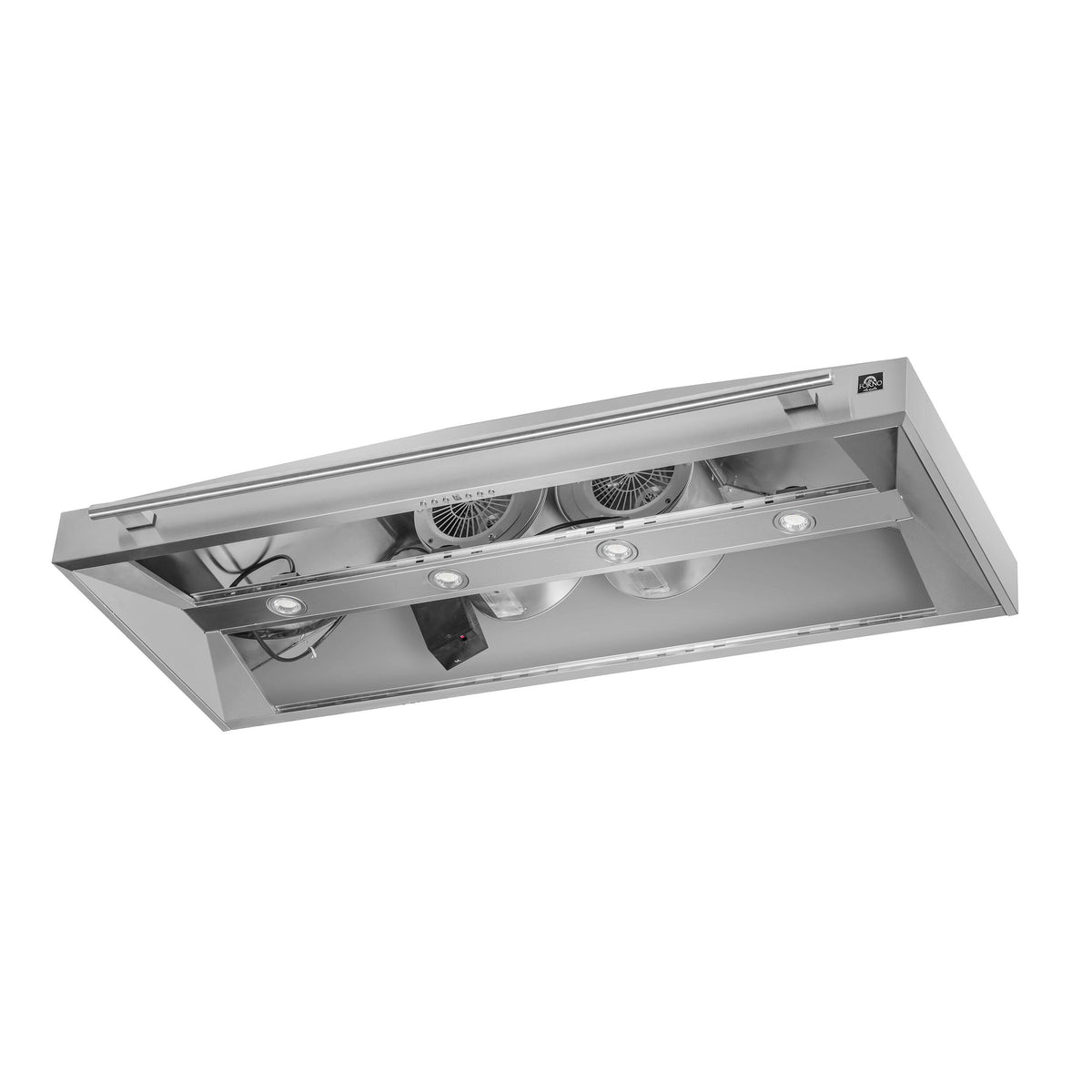 Forno Appliances - 60 inches - Externally Vented & Recirculating - Wall Range Hood - Silver