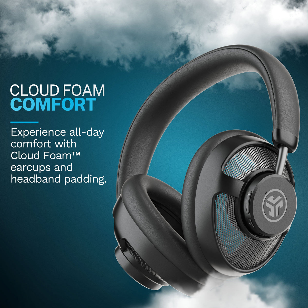JLab - JBuds Open Wireless Open-Ear Headphones - Black