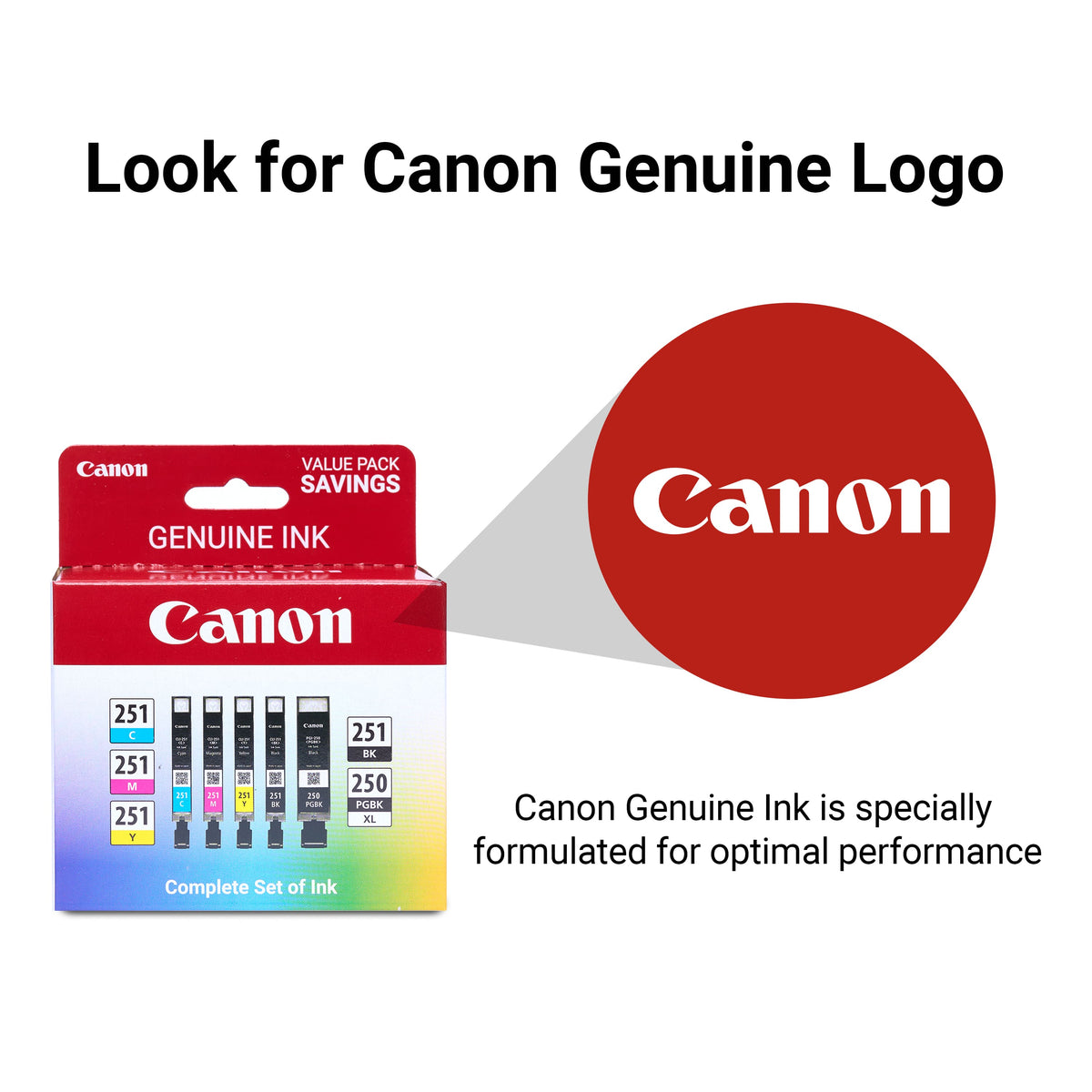 Canon - 250 XL/CLI-251 5-Pack Special Edition Ink Cartridges - Black/Cyan/Magenta/Yellow