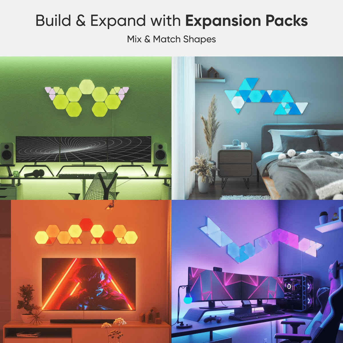Nanoleaf - Shapes Hexagons Smarter Kit (7 Panels) - Multicolor