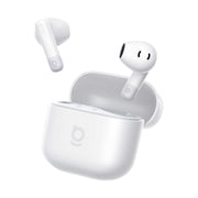 Baseus - Bass BS2 Lite True Wireless Earbuds - Bluetooth 6.0,4-Mic AI ENC,40-Hour Battery,Comfortable Fit - White