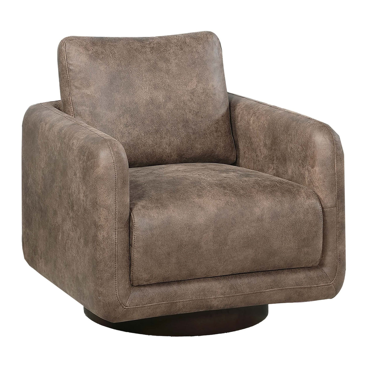Sillón decorativo giratorio tapizado