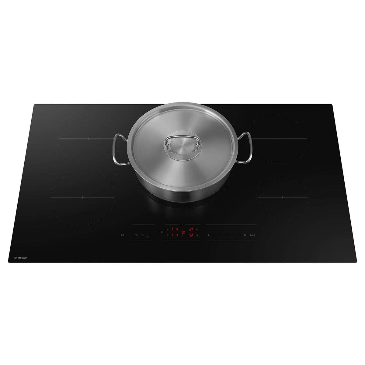 Samsung - 36" Induction Cooktop with Anti-Scratch Matte Glass and Sync - Black