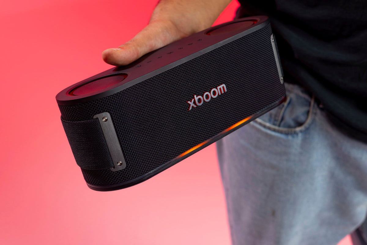 LG - xboom Bounce Portable Bluetooth Speaker - Black