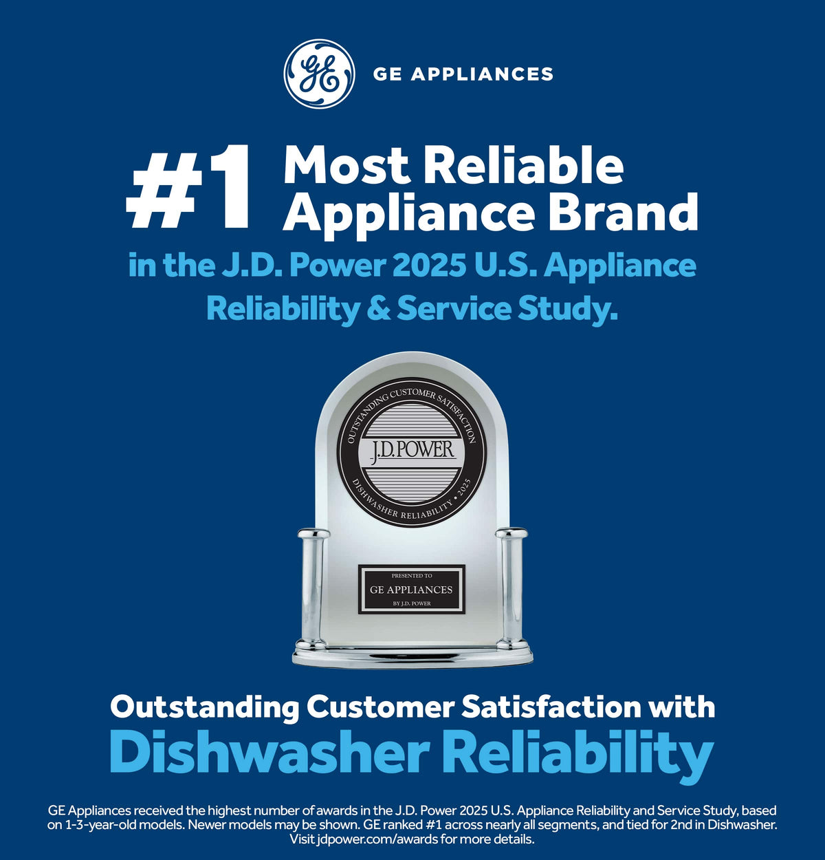 GE - 24" Top Control Built-In Plastic Tub Dishwasher with 3rd Rack, Bottle Jets and 50 dBA - Stainless Steel