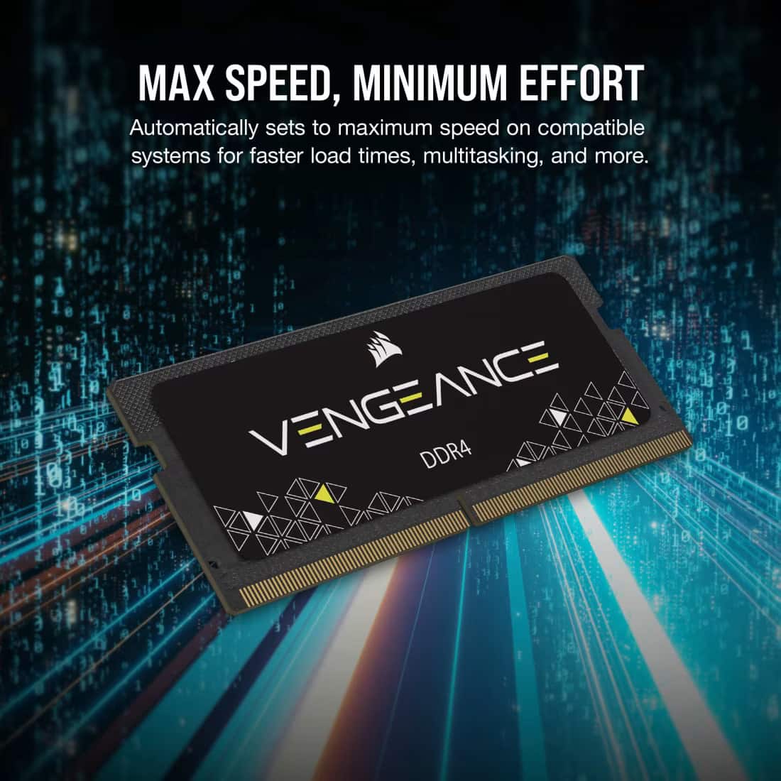 CORSAIR - Vengeance Performance SODIMM Memory 32GB (2x16GB) DDR4 3200MHz CL22 - Black