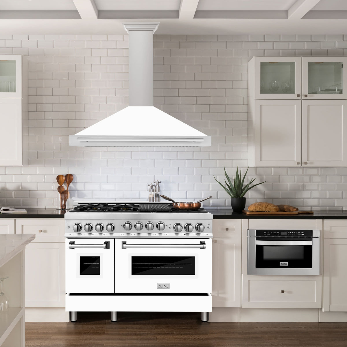 ZLINE - 48 inches - Externally Vented - Wall Range Hood - White Matte