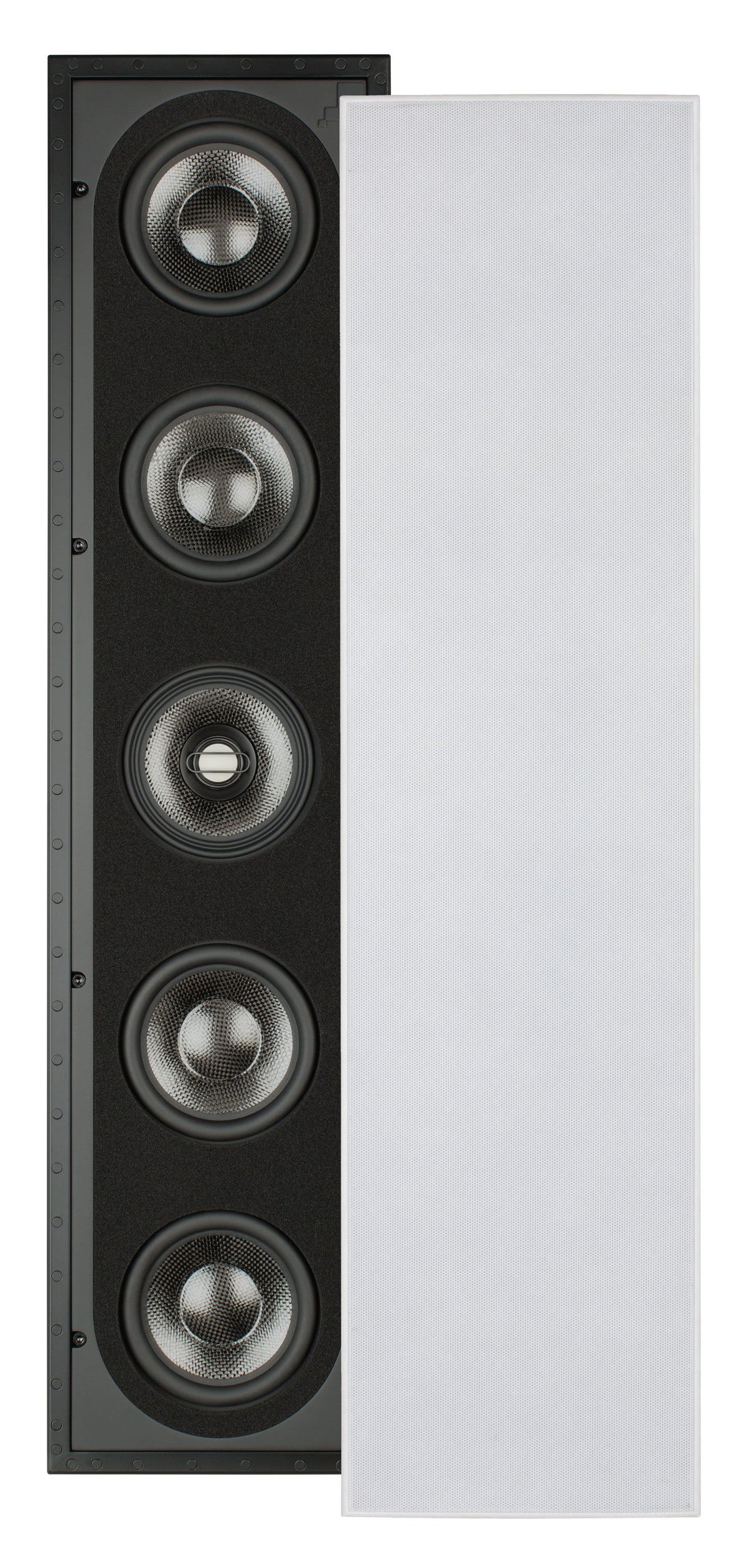 Sonance - R2 SINGLE SPEAKER - Reference 5-1/4" 3-Way In-Wall Rectangle Speaker (Each) - Paintable White