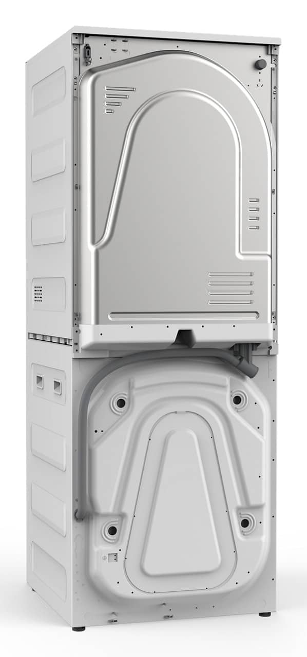 Whirlpool - 2.7 Cu. Ft. Washer and 4.3 Cu. Ft. Electric Dryer Ventless Heat Pump Laundry Tower and Energy Star - Titanium Metallic