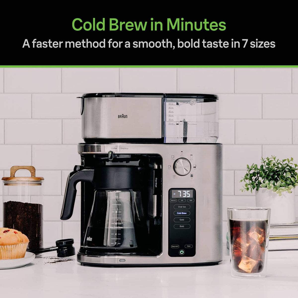 Nespresso - MultiServe KF9270 Drip Coffee Maker - Stainless Steel