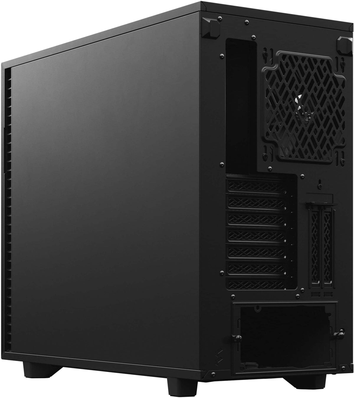 Fractal Design - Define 7 Black Brushed Aluminum/Steel E-ATX Silent Modular Mid Tower PC Case - Black