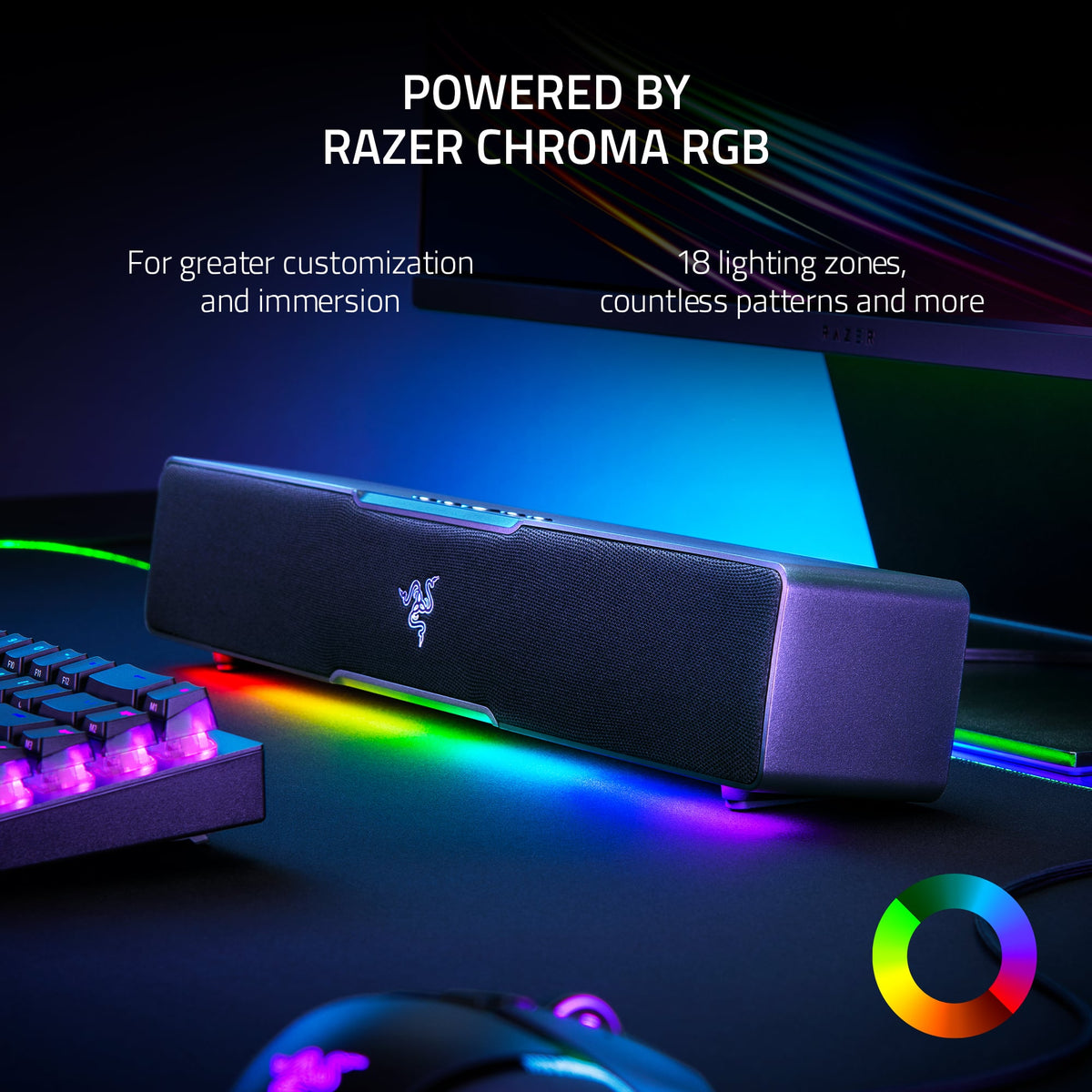 Razer - Leviathan V2 X 2.0 Bluetooth Gaming Speaker with RGB Lighting (1-Piece) - Black