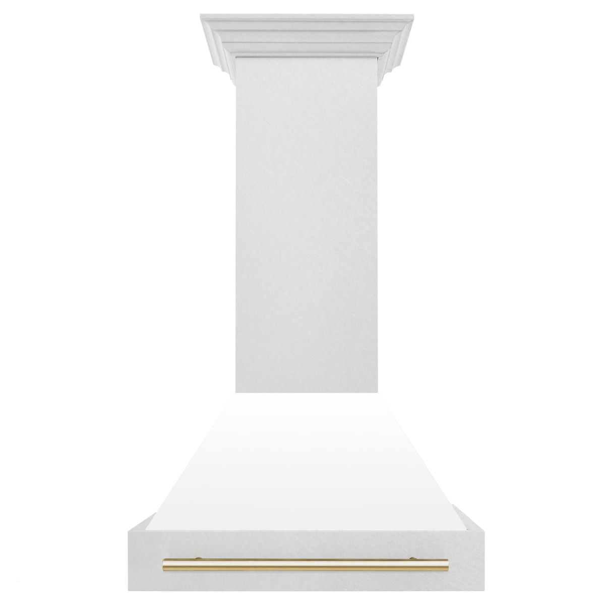 ZLINE Autograph Edition - 30 inches - Externally Vented - Wall Range Hood - Satin Stainless Steel with White Matte Shell