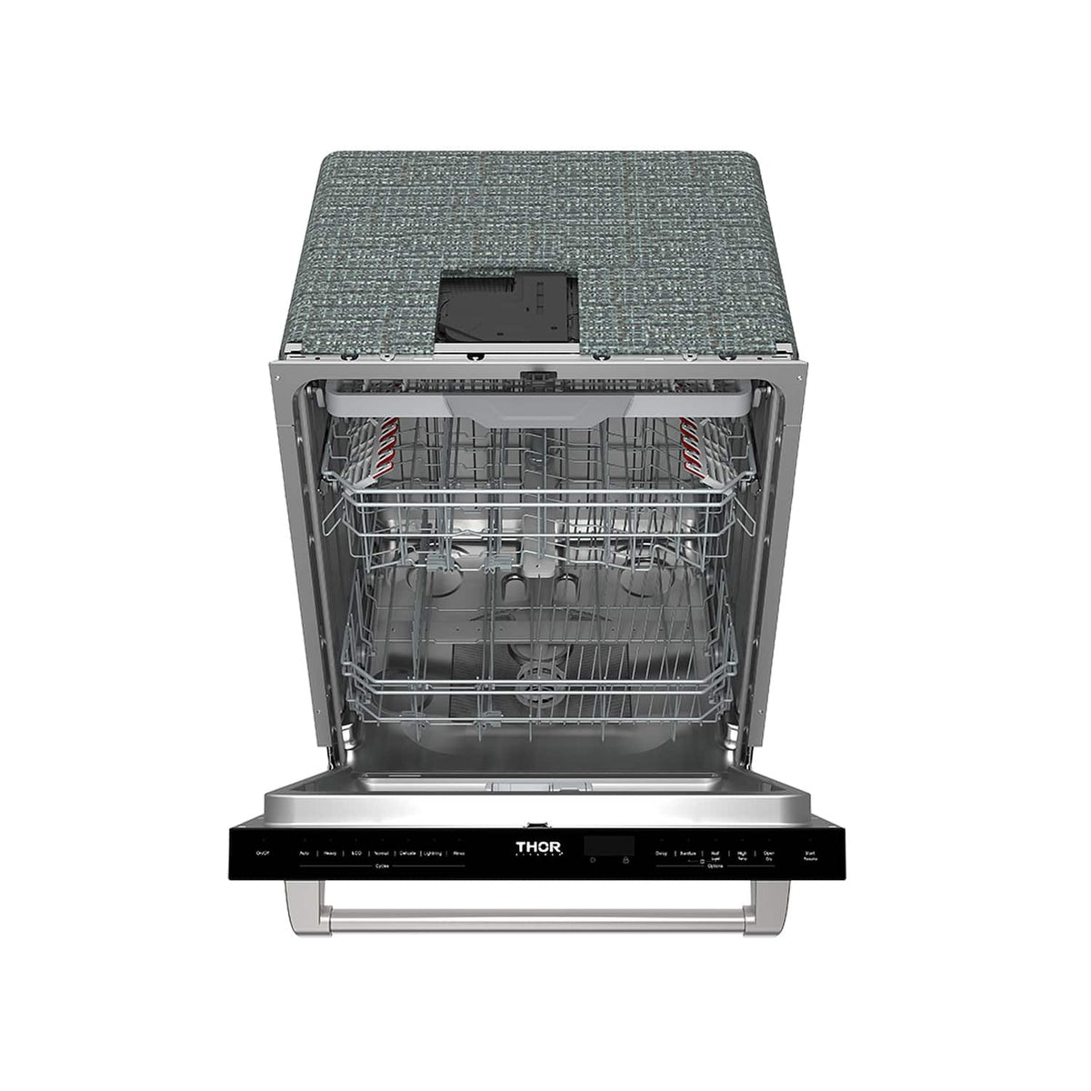 Thor Kitchen - 24" Top Control Built-In Dishwasher Stainless Steel Tub with 3rd Rack, 47 dBA - Matte White