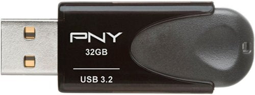 PNY - Elite Turbo Attache 4 32GB USB 3.2 Flash Drive - Gray