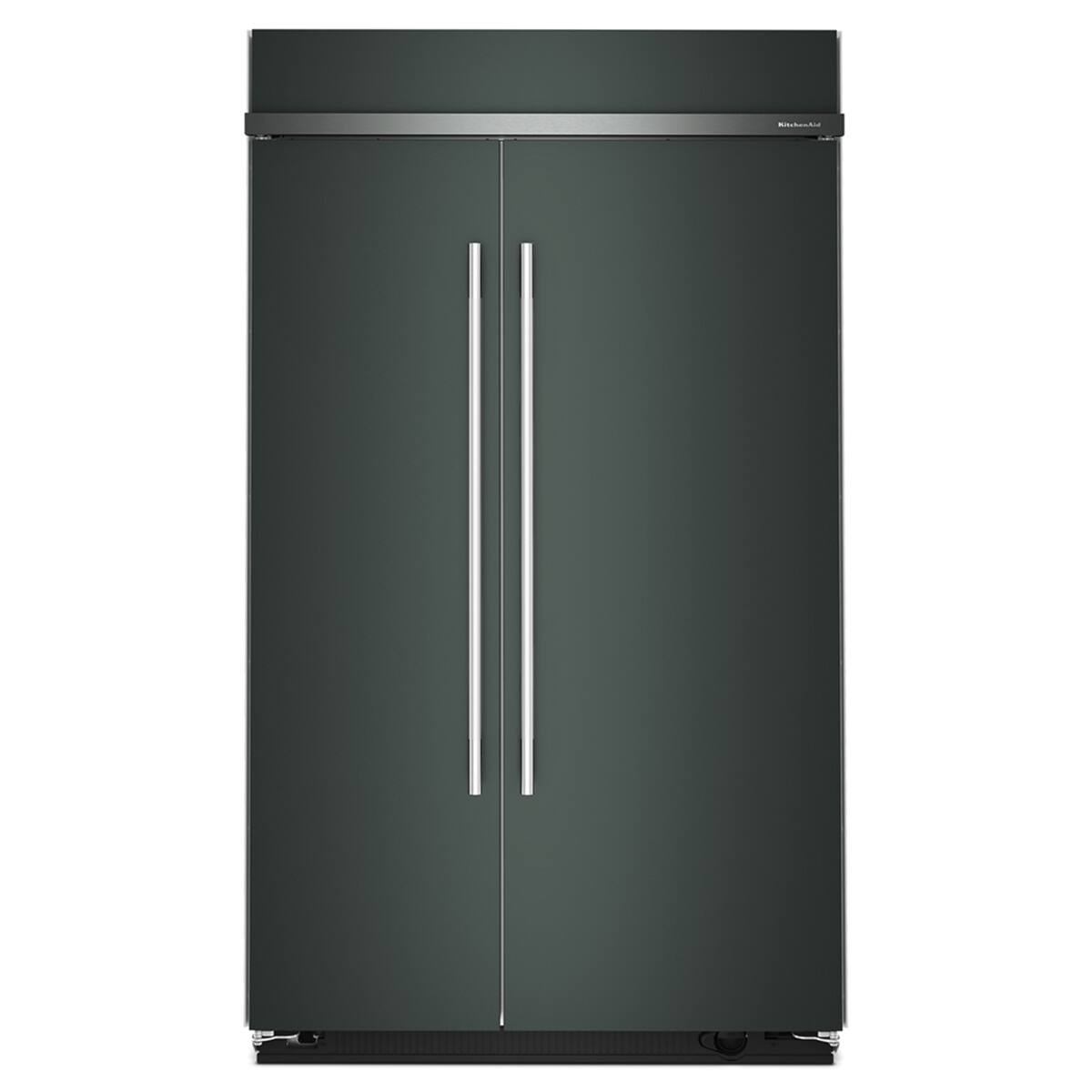 KitchenAid - 48 in. Wide 30 cu. ft. Built-In Side-by-Side Refrigerator with Platinum Interior - Juniper