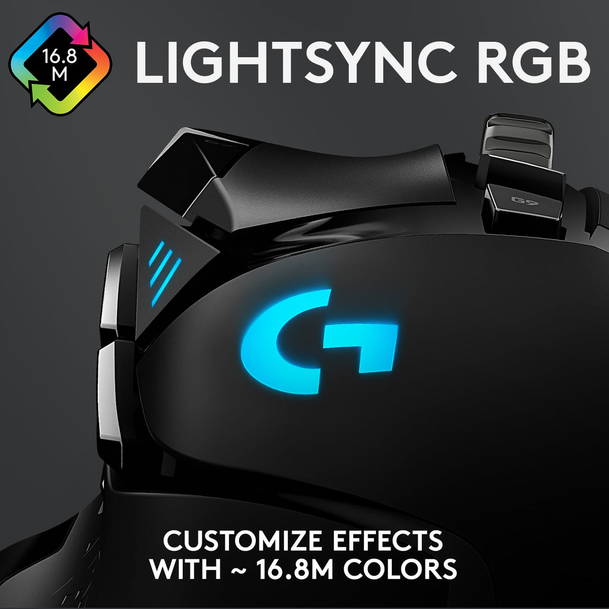 Logitech - G502 HERO Wired Optical Gaming Mouse with RGB Lighting - Wired - Black