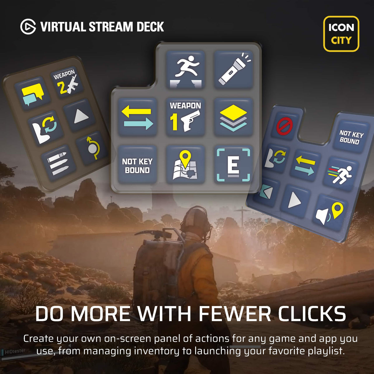 CORSAIR - NIGHTSWORD v2 WIRELESS SD Stream Deck Gaming Mouse - Wireless - Black