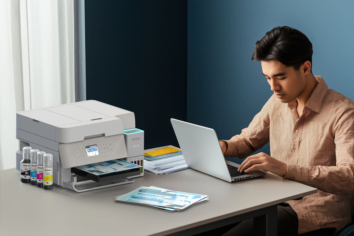 Epson - EcoTank ET-3950 Wireless All-in-One Color Supertank Inkjet Printer - White