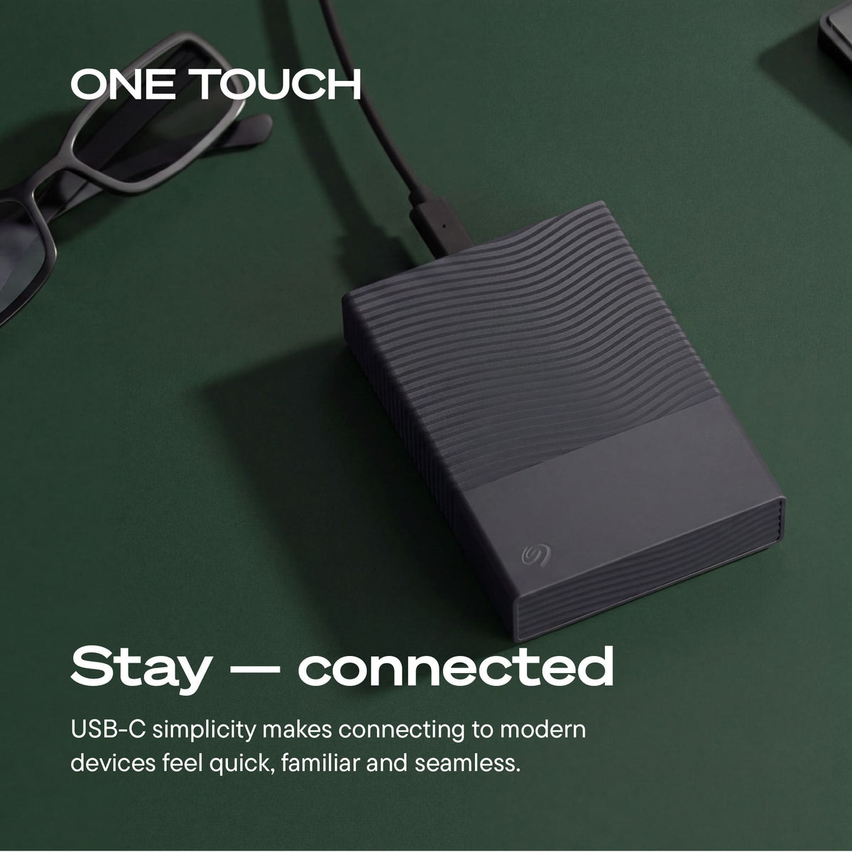 Seagate - Seagate One Touch Portable HDD 2TB - Space Gray