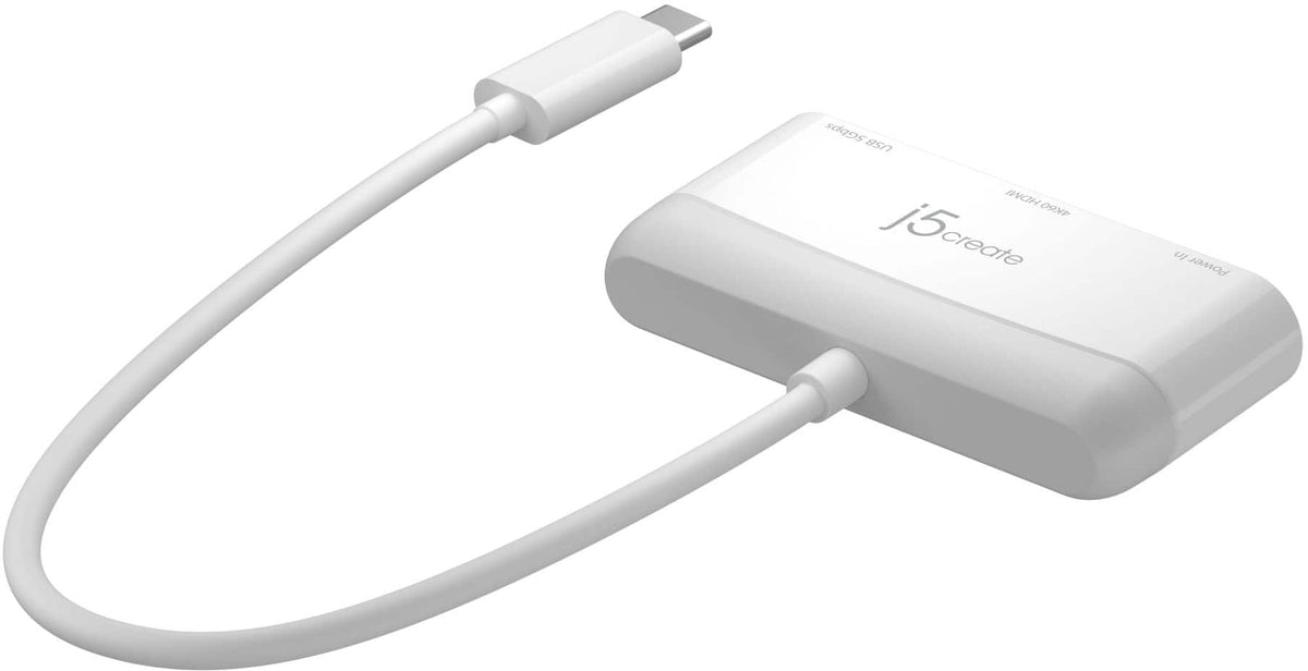 j5create - USB-C to HDMI & USB with Power Delivery - White