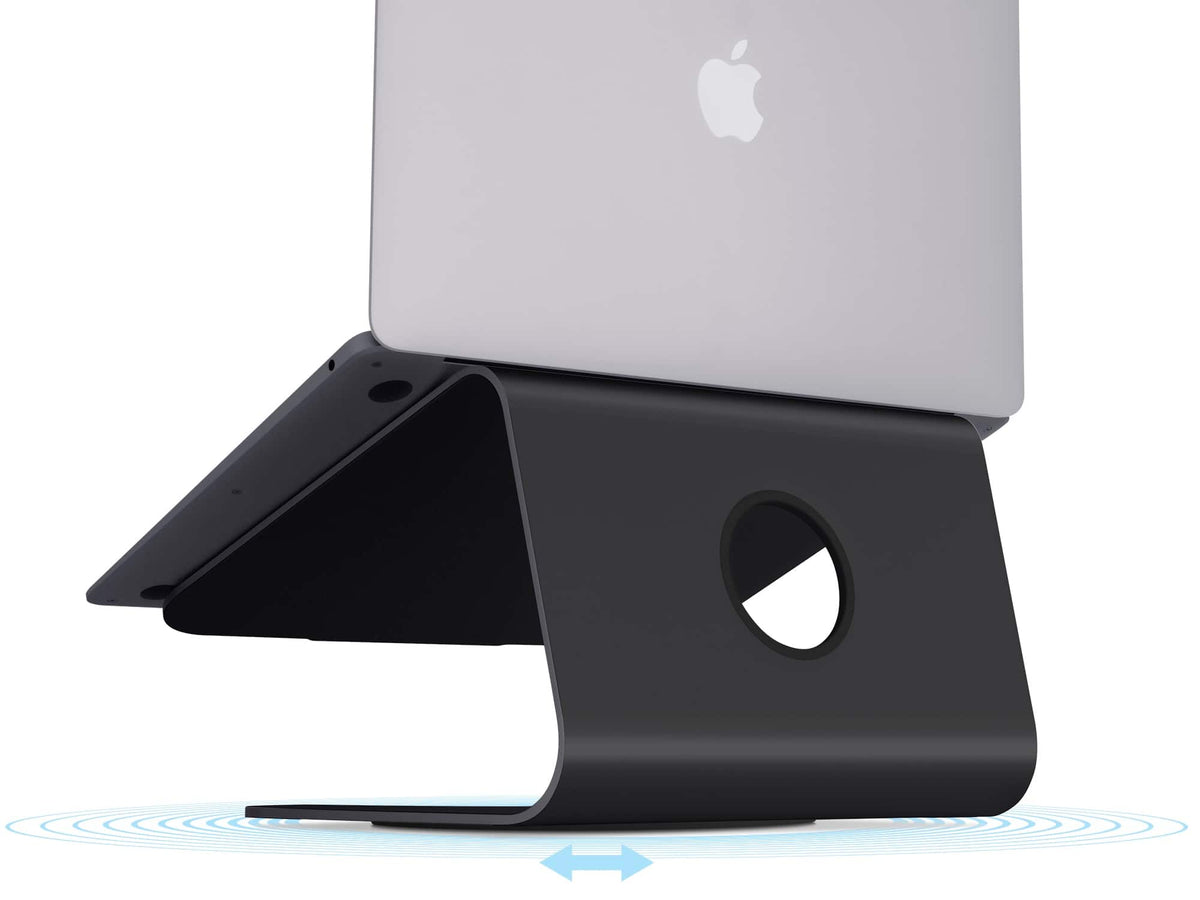 Rain Design - mStand360 Laptop Stand w/ Swivel Base - Black