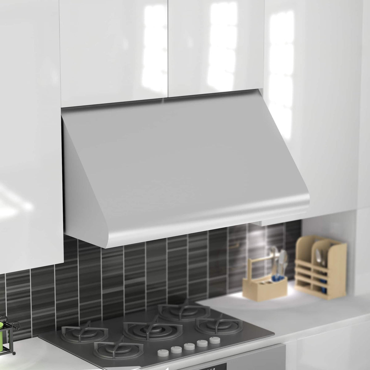 ZLINE - 30 inches - Externally Vented & Convertible - Under cabinet Range Hood - Brushed Stainless Steel
