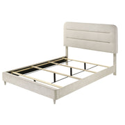 Upholstered Panel Bed, Sleek Lines