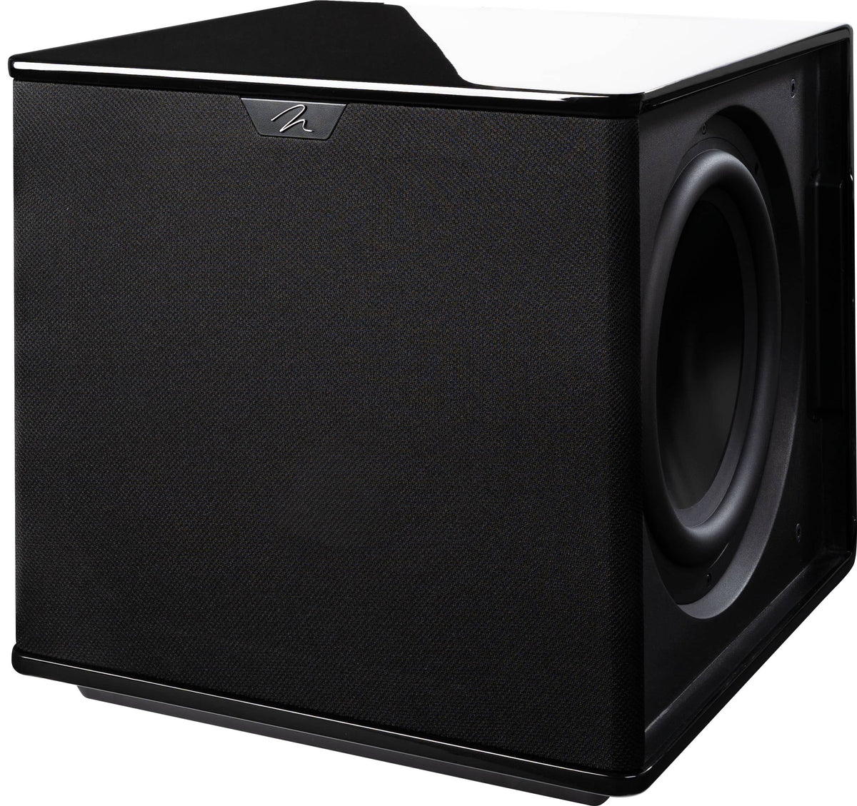 MartinLogan - Grotto 12, 12” Hybrid, Powered Subwoofer with Magnitude MT-2kW Amplifier, Sub Control App, and Wireless Built-In - Gloss Black