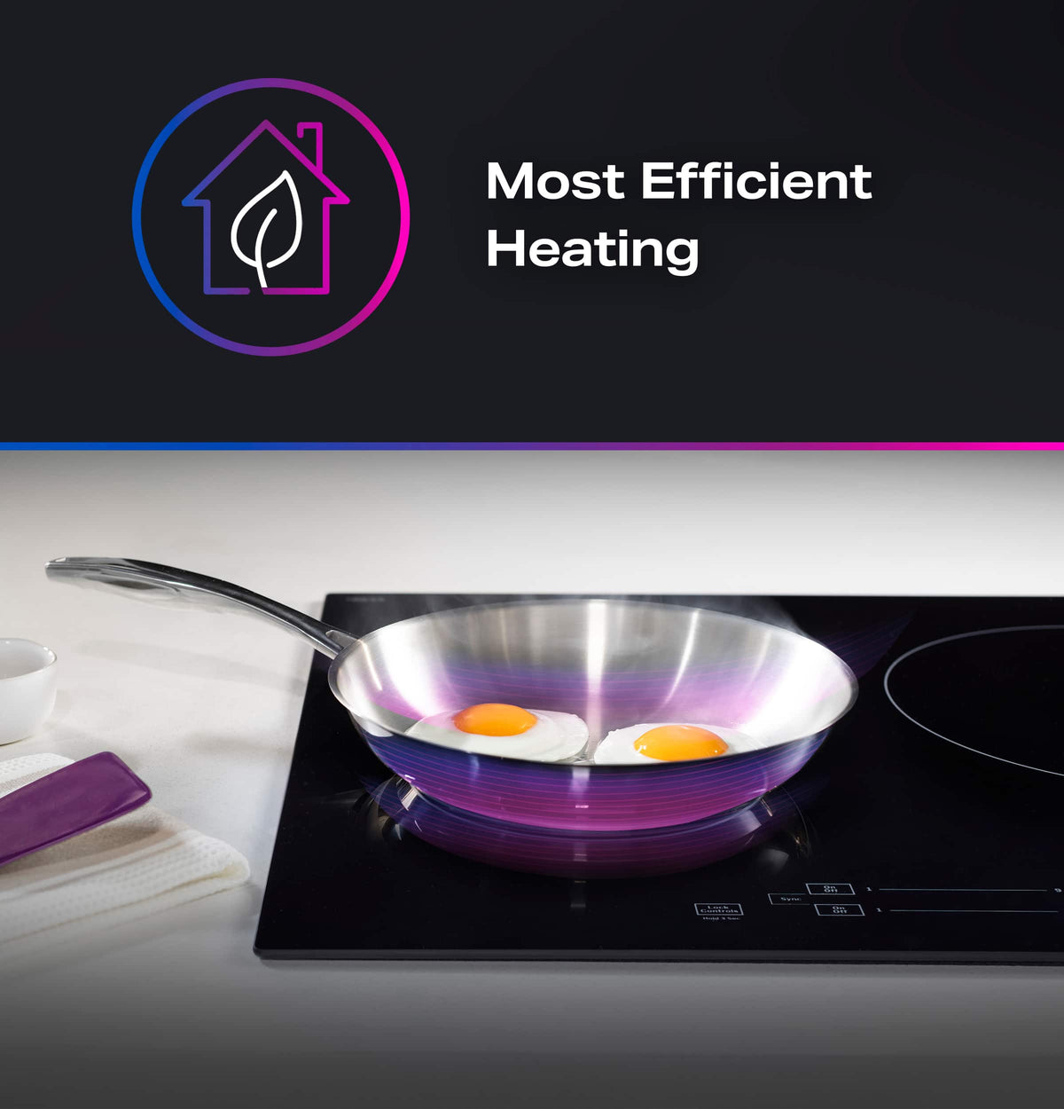 GE Profile - 36" Built-In Electric Induction Cooktop with 5 Elements, Slide Touch Controls, and Power Boost - Black