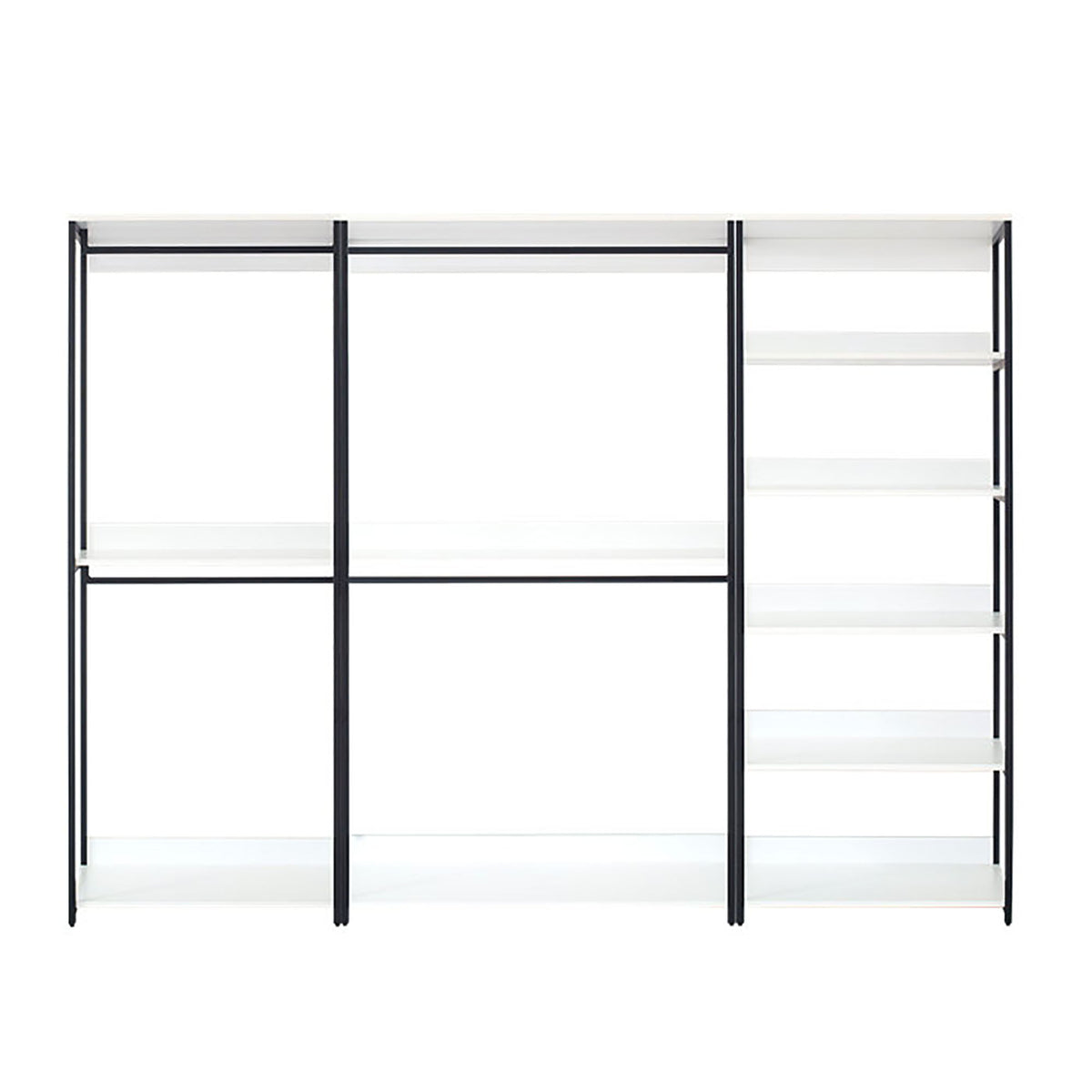 Fiona - Freestanding 3 Tower System Walk-In Closet With 7 Shelf - White