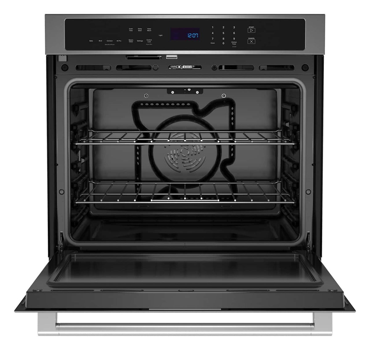 Maytag - 30-Inch Wide Single Wall Oven with EvenAir TRUE Convection System - 5.0 Cu. Ft - Fingerprint-Resistant Stainless Finish