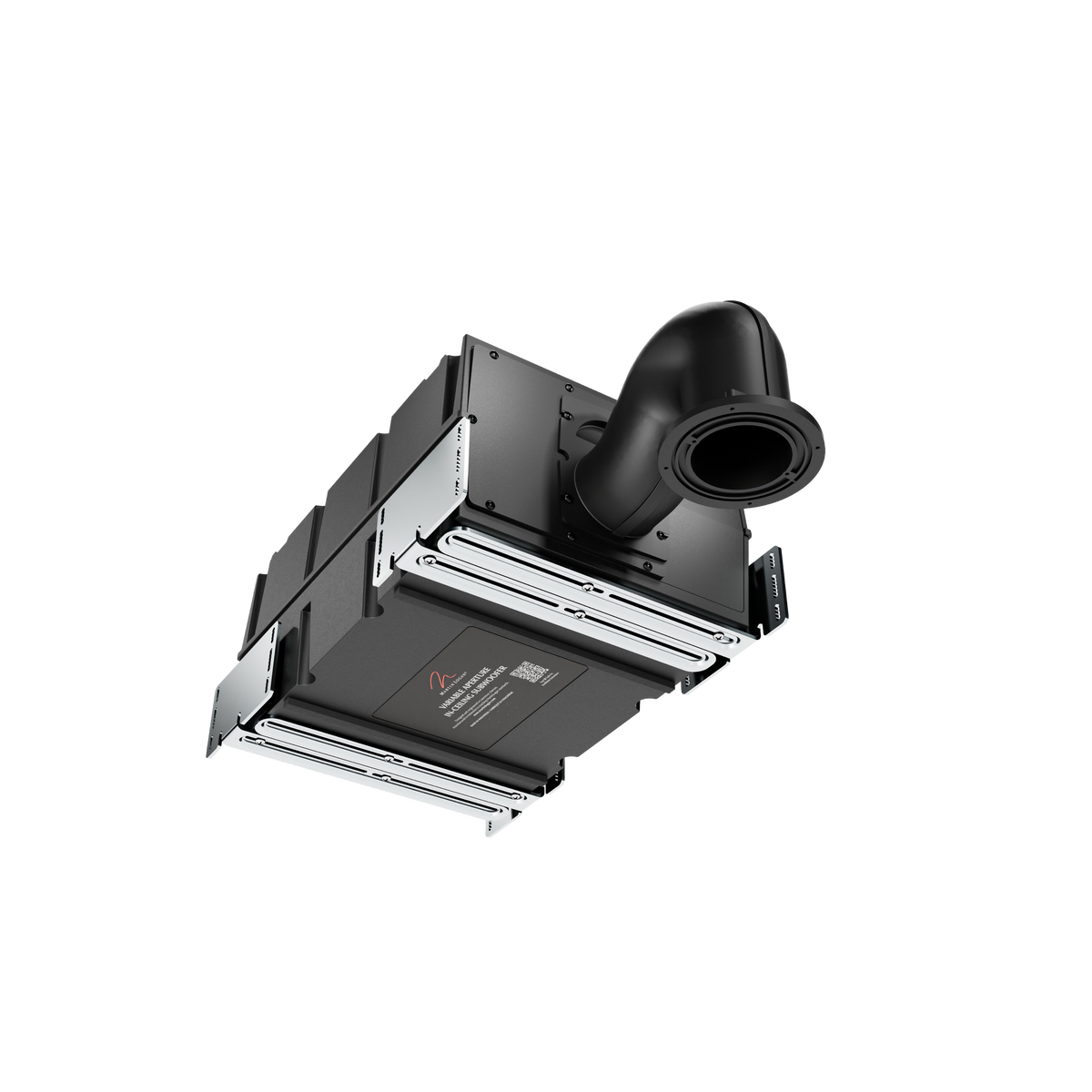 MartinLogan - Variable Aperture System 3" In-Ceiling Subwoofer with Dual 5.5" Woofers - Paintable White