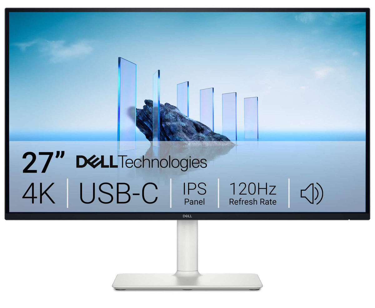 Dell - S2725QC 27" IPS LED 4K UHD 120Hz 8ms FreeSync Premium Monitor with HDR (HDMI, DisplayPort) - Ash White