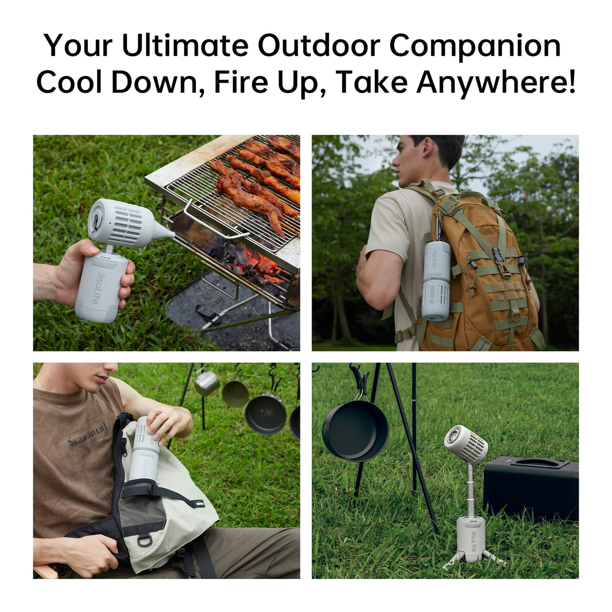 Jisulife - Outdoor Fan Ultra1 - Gray