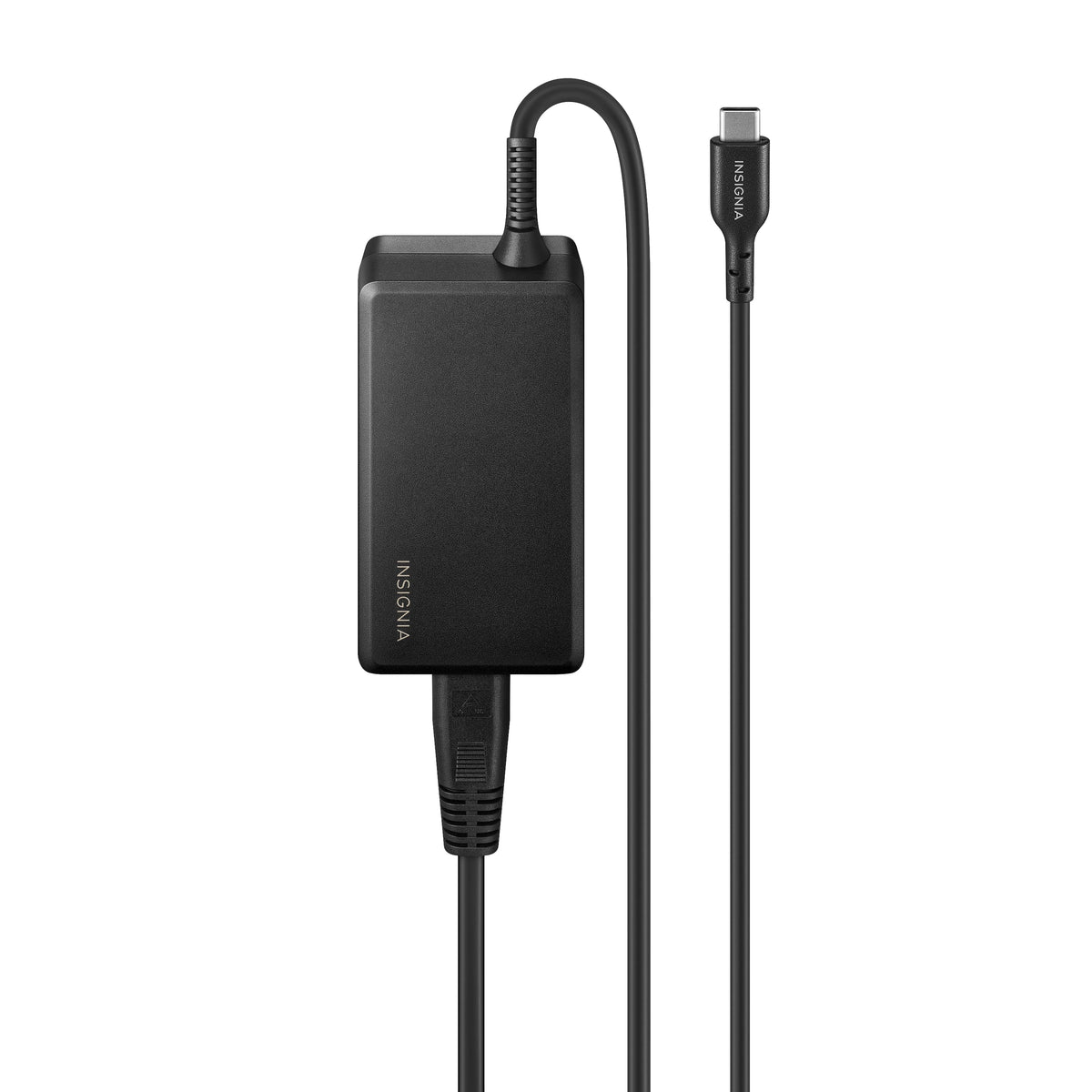 Insignia™ - 65W 8 ft. Laptop Power Adapter for USB-C Devices - Black
