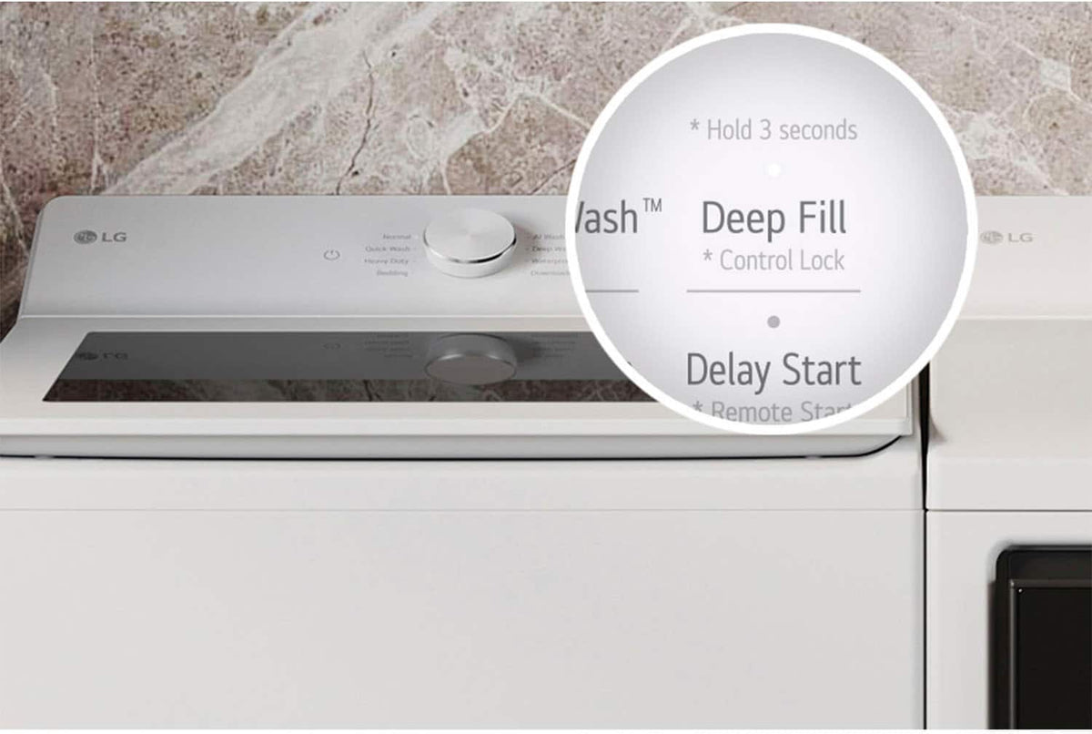LG - 5.0 Cu. Ft. High-Efficiency Smart Top Load Washer with Easy Unload - Alpine White