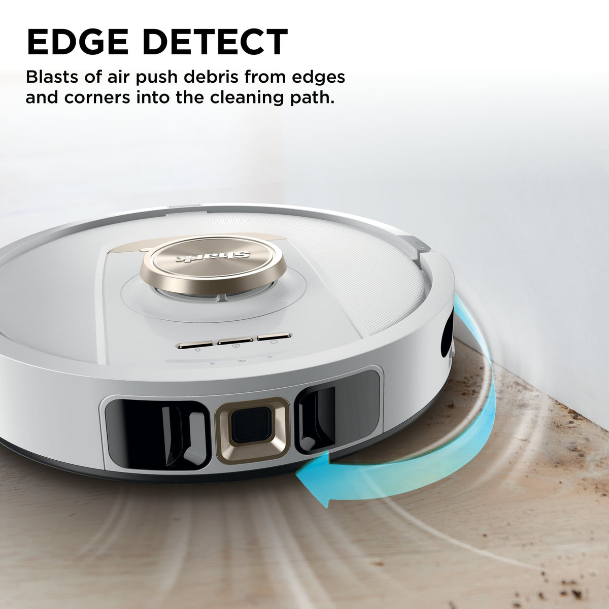 Shark - Stratos 2-in-1 Robot Vacuum & Mop With 25+ Hands-Free Features & NeverTouch Self-Cleaning Base - White