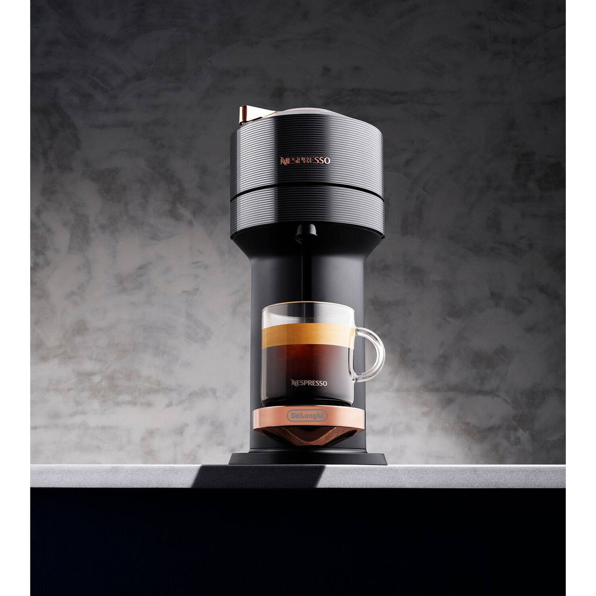 Nespresso - Vertuo Next Premium Coffee and Espresso Maker - Black Rose Gold