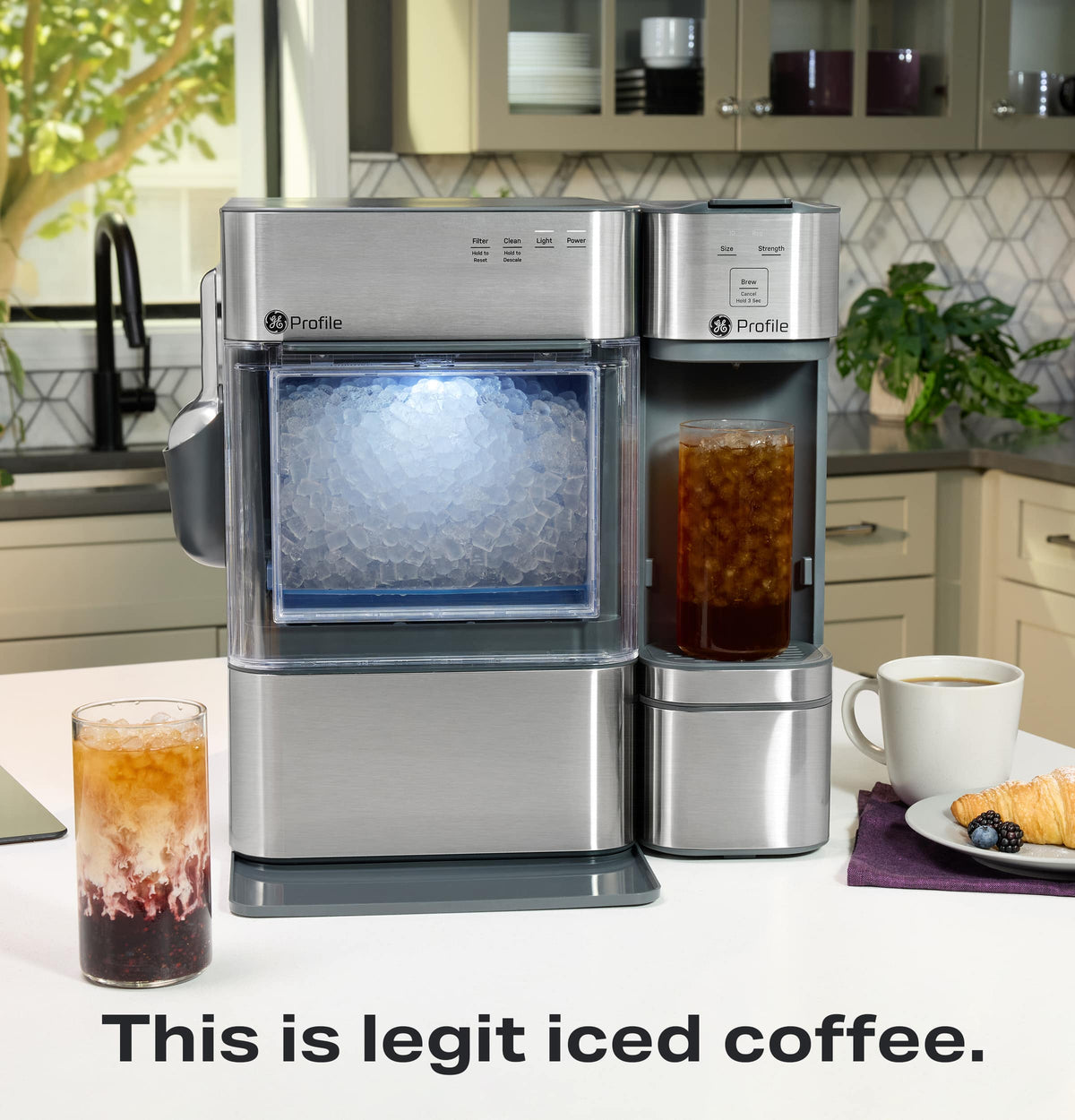 GE Profile - Brewpal Single-Serve Coffee Maker - Stainless Steel