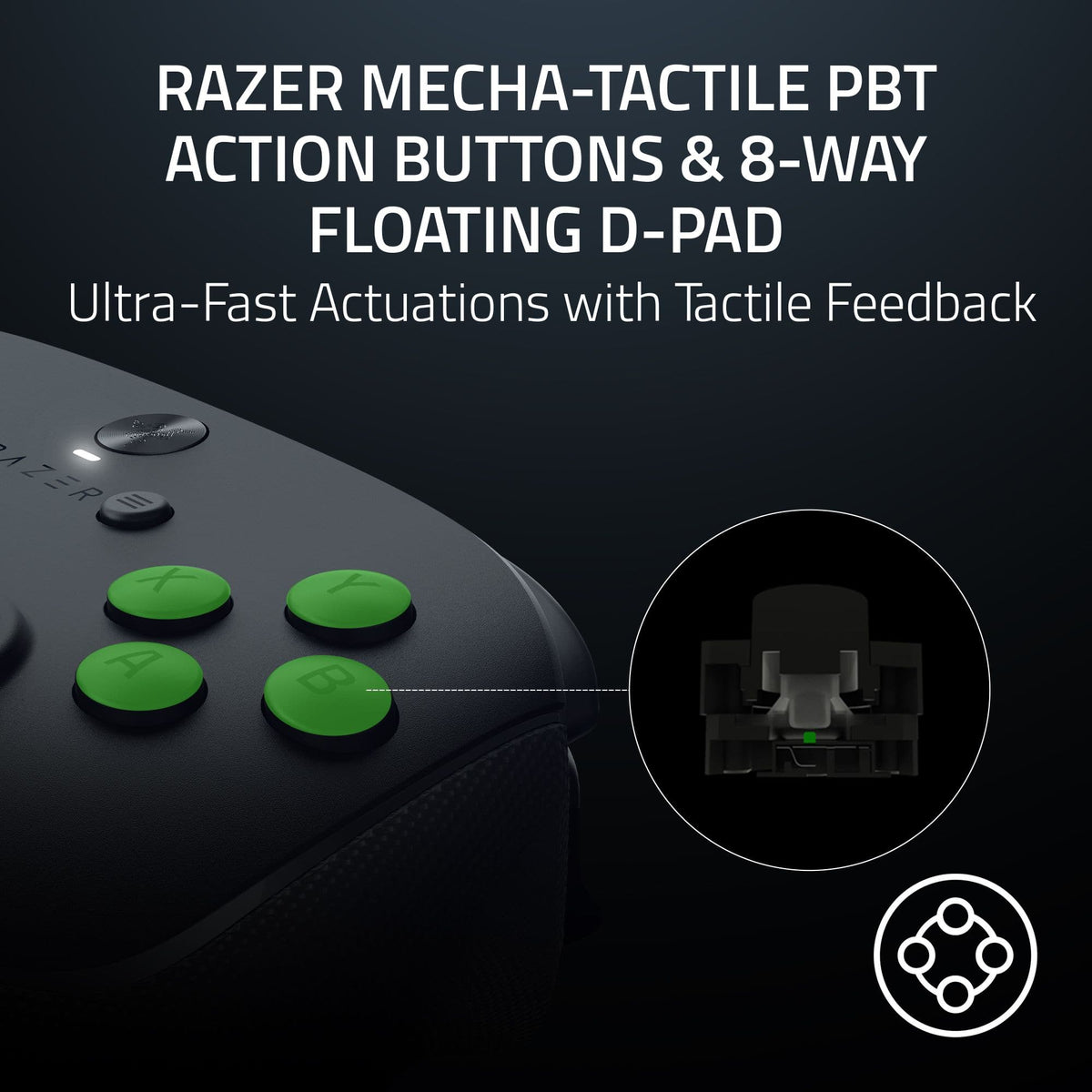 Razer - Wolverine V3 Pro 8K Wireless Gaming Controller with TMR Thumbsticks and Swappable Caps for PC - Black