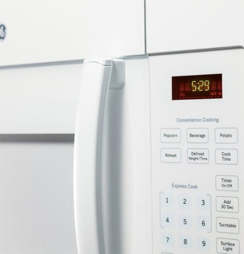 GE - 1.6 Cu. Ft. Over-the-Range Microwave with Convenience Cooking Controls - White