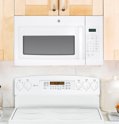 GE - 1.6 Cu. Ft. Over-the-Range Microwave with Convenience Cooking Controls - White