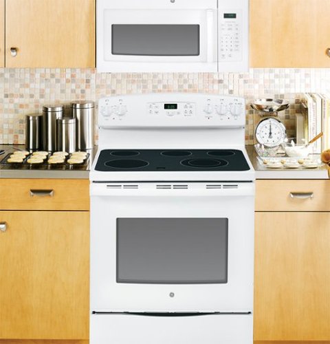 GE - 1.6 Cu. Ft. Over-the-Range Microwave with Convenience Cooking Controls - White