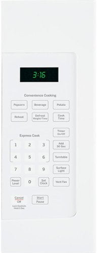 GE - 1.6 Cu. Ft. Over-the-Range Microwave with Convenience Cooking Controls - White