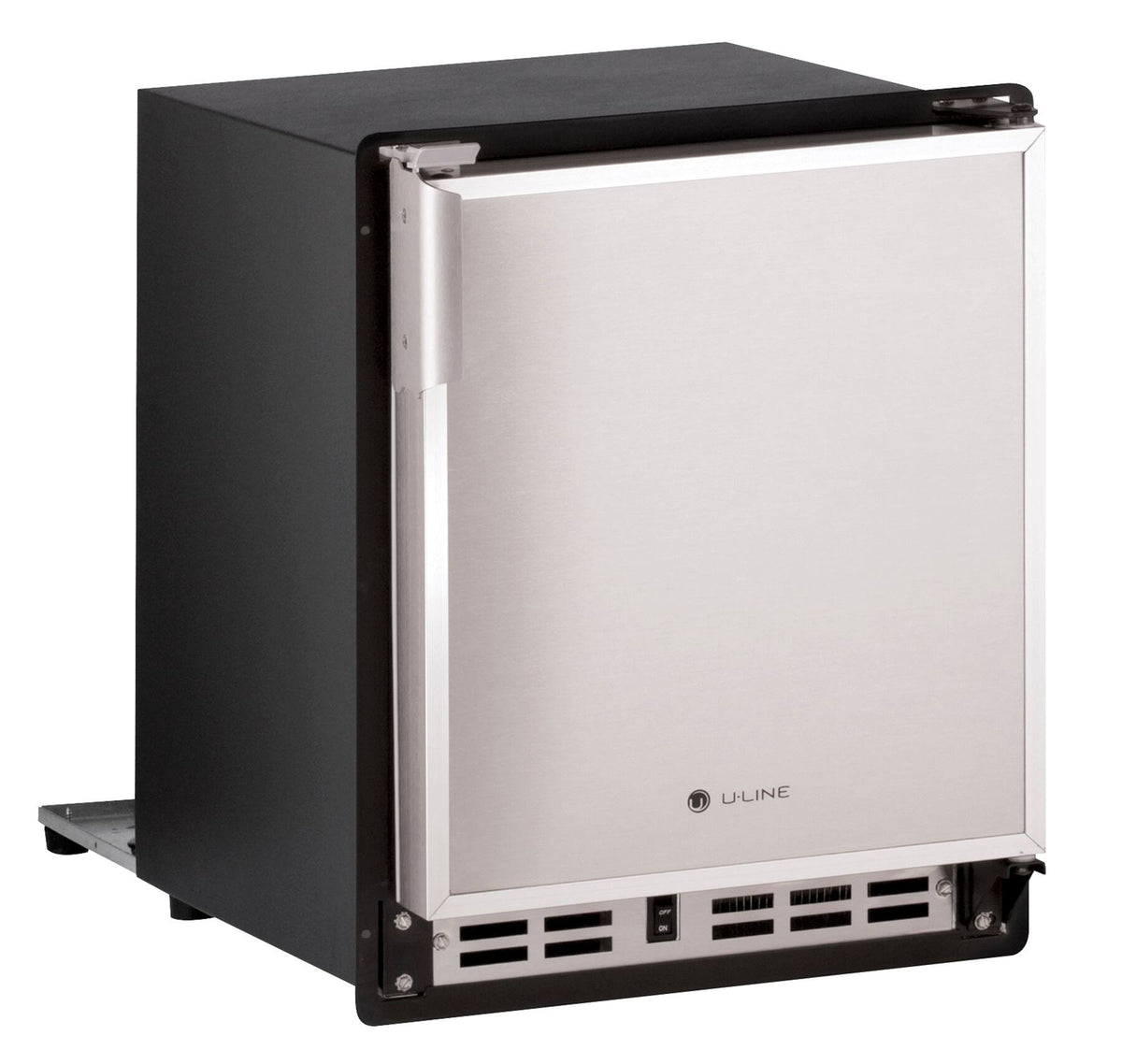 U-Line - 14" 23-Lb Freestanding Icemaker - Stainless Steel