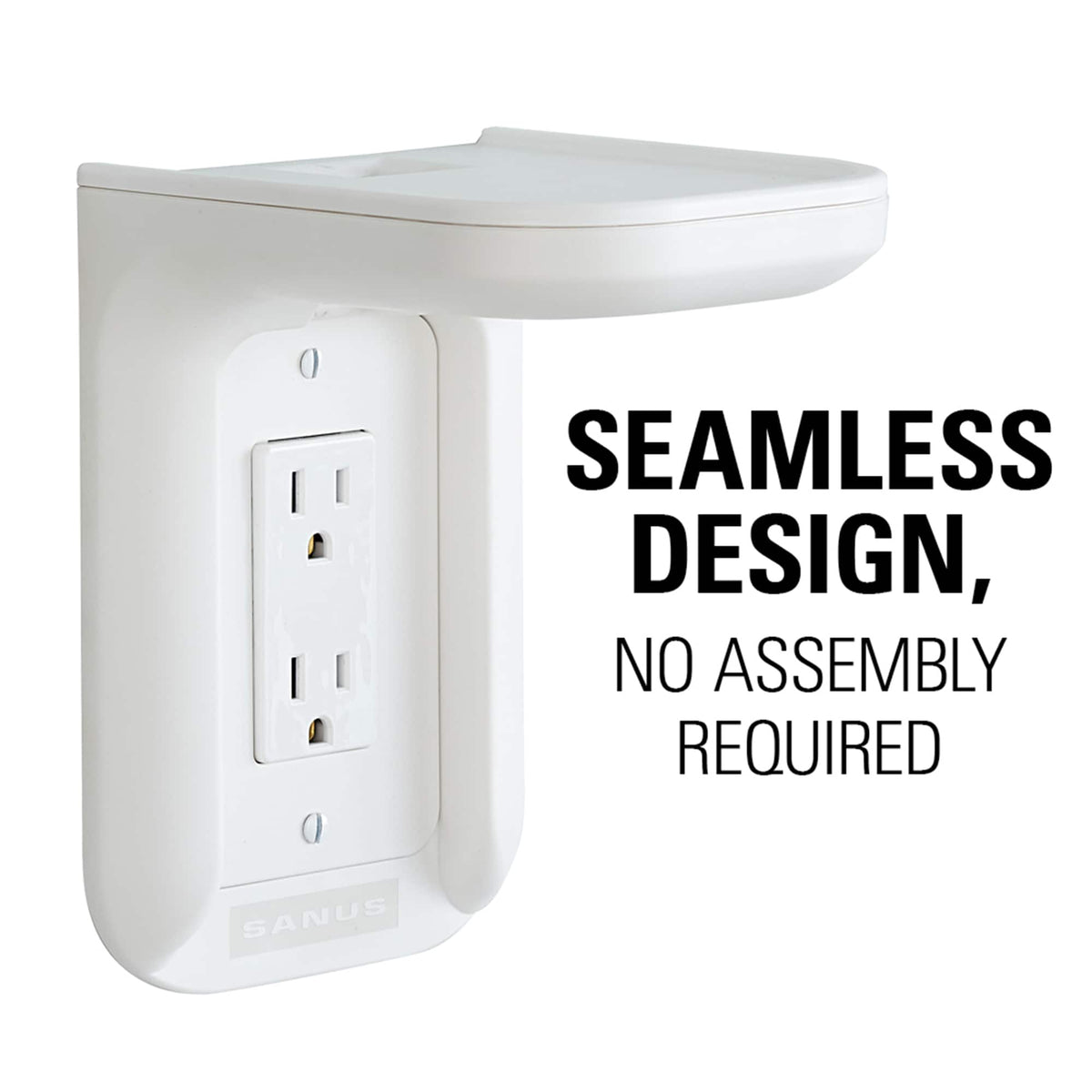Sanus - Small Device Outlet Speaker Mount - White