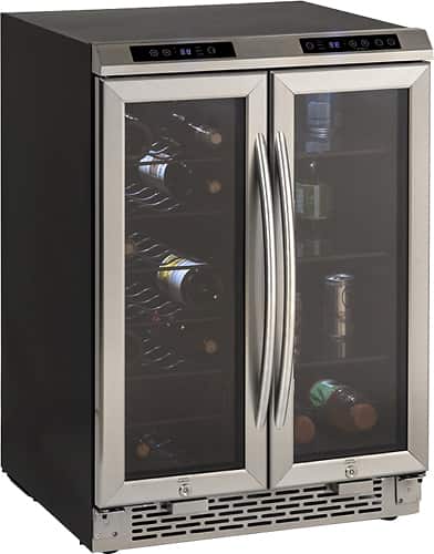 Avanti - 19-Bottle Wine Cooler - Stainless Steel
