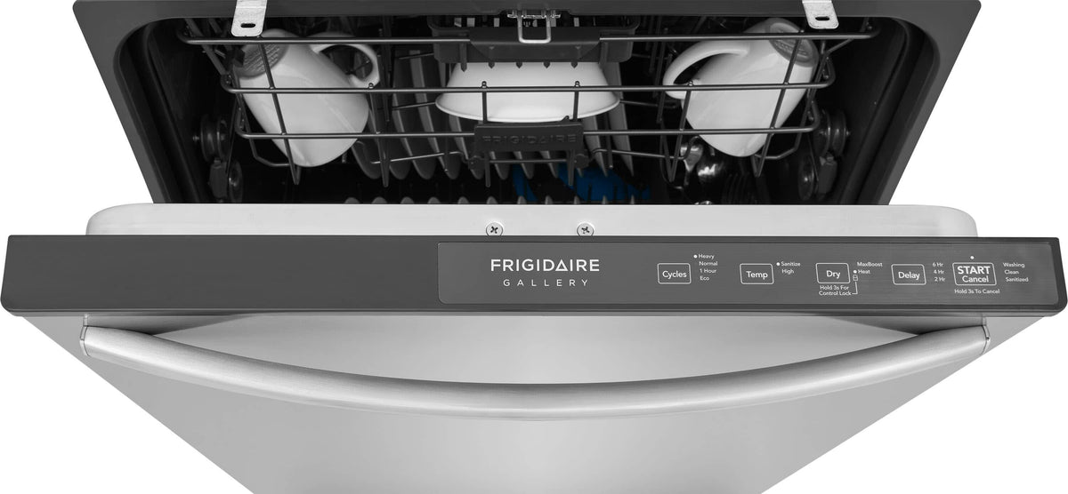 Frigidaire - 24" Built-In Hybrid Tub Dishwasher with MaxBoost Dry - Stainless Steel