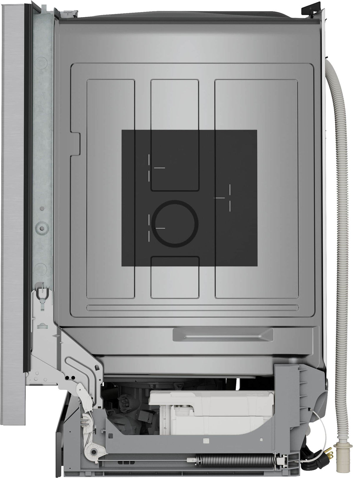 Bosch - 300 Series 24" Front Control Smart Built-In Stainless Steel Tub Dishwasher with 3rd Rack and PrecisionWash, 48 dBA - Stainless Steel